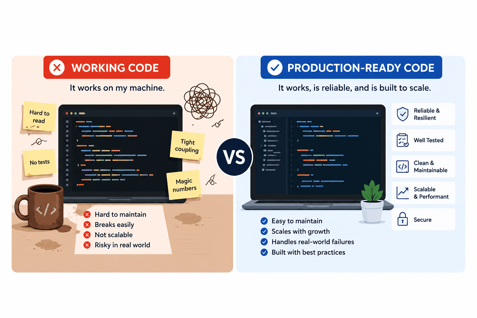 Why ‘Working Code’ Is Not ‘Production-Ready Code